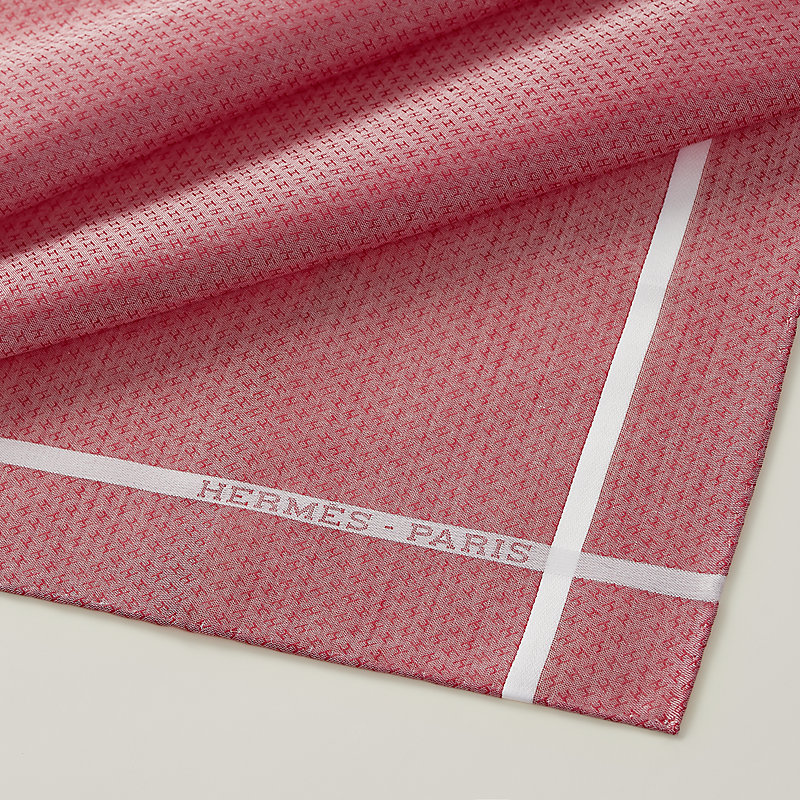 【新品未使用】HERMÈS ハンカチ エルメス ジャガードH 箱付き 新品未使用 エルメス ハンカチ 新品未使用タグ付き】エルメス